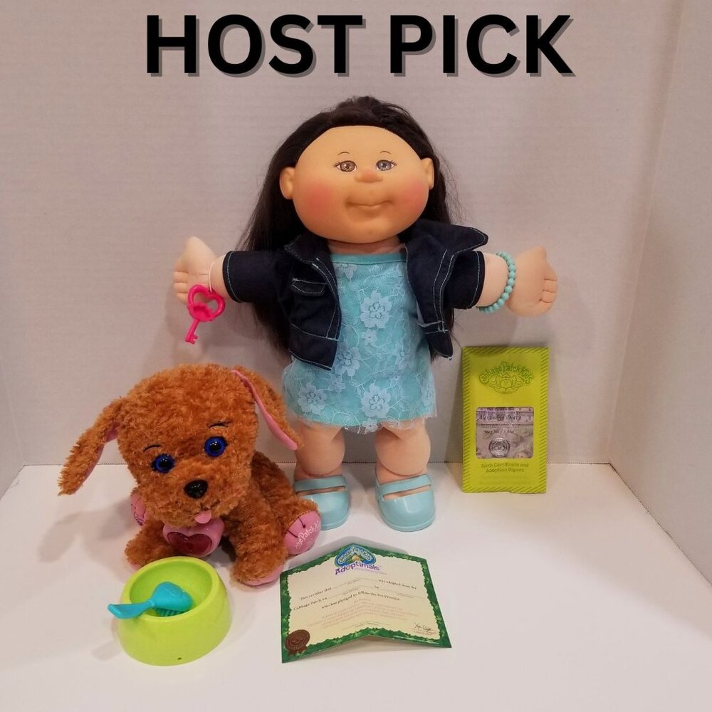 Cabbage Patch Doll and Labradoodle Puppy Adoptimal, EUC
